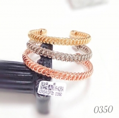 Threaded simple style bangle set