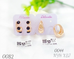 Simple style zircon earring