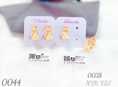 Smooth fine rose gold color earring