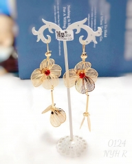 Elegant style flower earrings