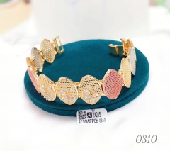 Oil painting color zircon bangle