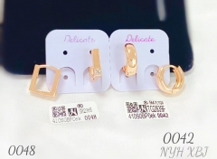 Hot sale dazzling rose gold color earring