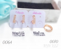 Exquisite rose gold color earring