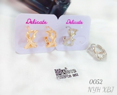 Irregular style polishing earring