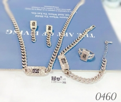 Popular exquisite style silver color jewelry set