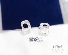 Irregular style polishing earring