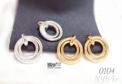 Loop style exquisite earring