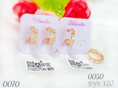 Artificial gemstone exquisite earring