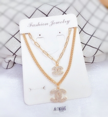 High-end popular rose gold color necklace