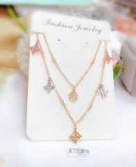 High-end popular rose gold color necklace