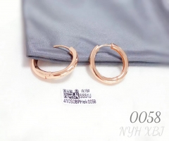 Simple fashion rose gold color earring