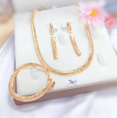 Snake Chain Style Glossy Jewelry Set