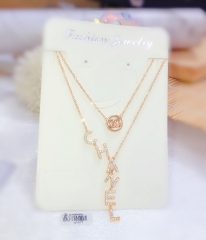 Gorgeous fine rose gold color necklace