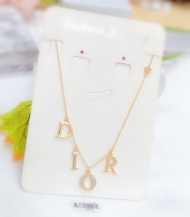 Polished Letter Gold Necklace