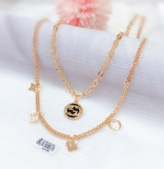 High-end popular rose gold color necklace