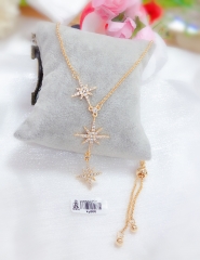 Fashion dazzling style gold/silver color necklace