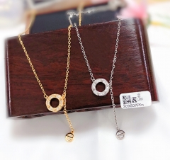 Round arc holloe fine style necklace