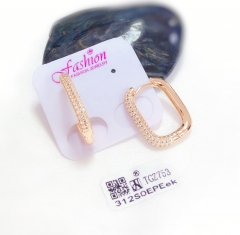 Polishing zircon style earring