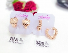 Glossy trendy shiny earring