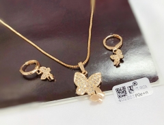 Butterfly model exquisire earring necklace