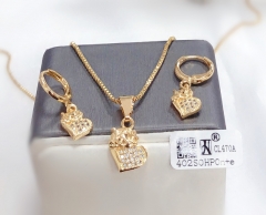 Heart style exquisite earring necklace