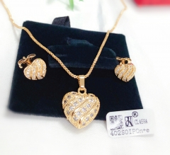 Heart model fashion earring necklace