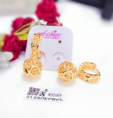 Earrings Gold Polished