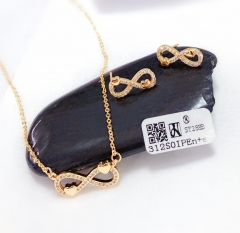 Infinite love style exquisite earring necklace