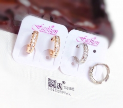 Artificial gemstone exquisite earring