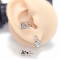 Triangle shape simple earrings