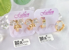 Butterfly/heart model dazzling earring