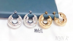 Polishing style bright earring