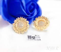 Chrysanthemum model gorgeous earrings