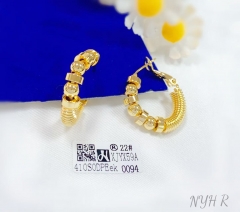 Irregular model twist curl style earring