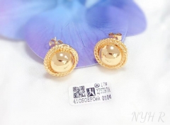 Round model bright earring