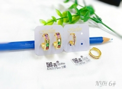 Dazzling zircon shiny earring