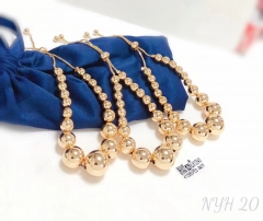 Polishing beads fashion bangle set