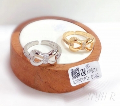 Hollow bow model smooth ring