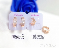 Suitable daily wear style with zircon earring