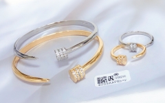 Fashion style simple bangle ring set