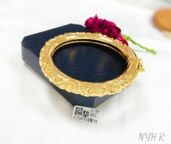 Exquisite patterns gold color single bangle