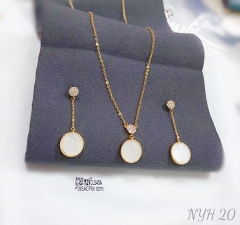 Fine bright earring necklace set