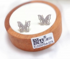 Exquisite butterfly stud earring