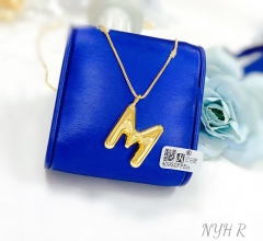 Letter M shiny necklace