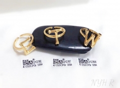 Customized name E/T/W glossy ring