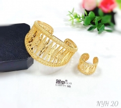 Fashion fine bangle ring set