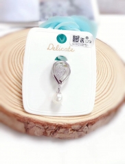 Water droplet zircon model pearl pendant