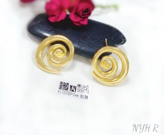 Spiral style simple stud earrings