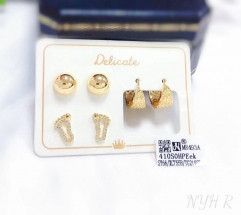 Polishing trendy earring