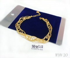 Simple hollow style gold/silver color hand chain